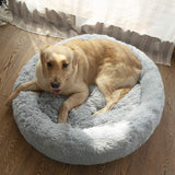 Round Dog Bed For Dog Cat Winter Warm Sleeping