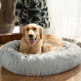 Round Dog Bed For Dog Cat Winter Warm Sleeping