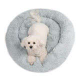 Round Dog Bed For Dog Cat Winter Warm Sleeping