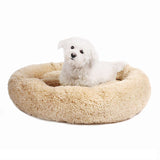 Round Dog Bed For Dog Cat Winter Warm Sleeping