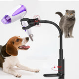 Pet Hair Dryer Stand Fixed Bracket 360 Degree Rotating Freely Retractable Rack Convenient  Free Hands Care Accessories for Dog C