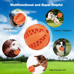 Pet Dog Toys Extra-tough Rubber Ball Toy Funny Interactive Elasticity Ball Dog Chew Toys For Dog Tooth Cleaning Ball Of Food